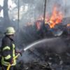 5 відділень вогнеборців ліквідували пожежу господарчої будівлі та 15 тон сіна
