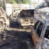 Вогнеборці ліквідували пожежу двоповерхового гаражу, вогнем пошкоджені 4 легкових автомобіля