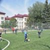 На території 34-ї чернігівської школи завершено будівництво футбольного майданчика