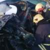 З деформованого у ДТП автомобіля рятувальники вивільнили постраждалого