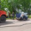 Новгород-Сіверський: вогнеборці ліквідували пожежу автомобіля