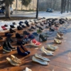 У Ніжині на алеї Шевченка виставили близько 100 пар взуття 