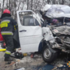 Чернігівська область: надзвичайники надають допомогу на місці зіткнення вантажівки з маршрутним автобусом