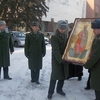 Військовослужбовці Чернігівської області вклоняються Іконі Святого Рівноапостольного князя Володимира