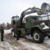 Військові залізничники звільняють від снігу 