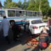 У ДТП тролейбусу і Ланосу постраждало двоє людей. ФОТО